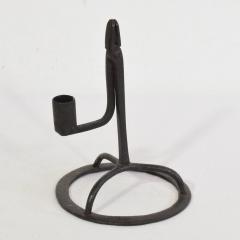 French 17 18th Century Hand Forged Iron Candleholder - 4113878