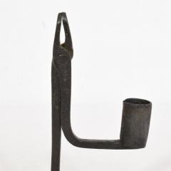 French 17 18th Century Hand Forged Iron Candleholder - 4113908