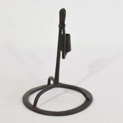 French 17 18th Century Hand Forged Iron Candleholder - 4113909