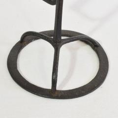 French 17 18th Century Hand Forged Iron Candleholder - 4113988