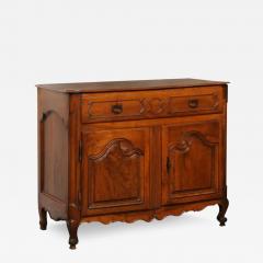French 1750s Louis XV Walnut Proven al Buffet with Single Drawer and Two Doors - 3453063