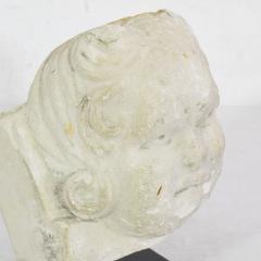 French 17th 18th Century Carved Stone Angel Head Ornament - 4119529