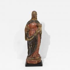 French 17th Century Baroque Wooden Madonna with Child - 4369357