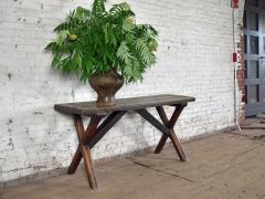 French 17th Century Oak and Elm Rustic Console Table - 1970588