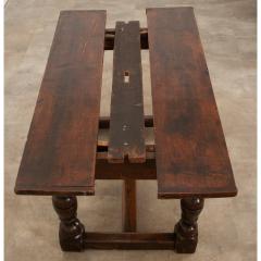 French 17th Century Solid Oak Extending Dining Table - 3278598