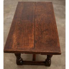 French 17th Century Solid Oak Extending Dining Table - 3278599