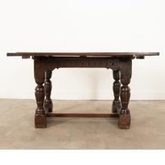 French 17th Century Solid Oak Extending Dining Table - 3278602