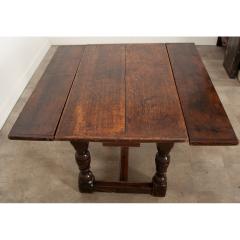 French 17th Century Solid Oak Extending Dining Table - 3278604