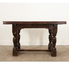 French 17th Century Solid Oak Extending Dining Table - 3278606