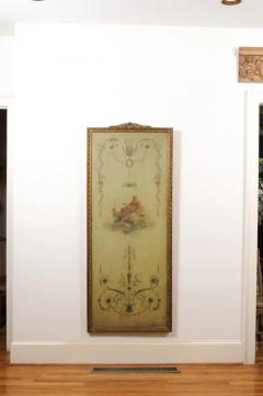 French 1850s Napol on III Framed Architectural Panel with Allegory of the Arts - 3472565