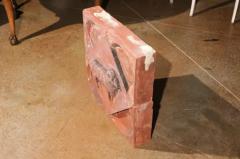 French 1880s Red Terracotta Panel Depicting a Ram on a Quadrilobe - 3491523