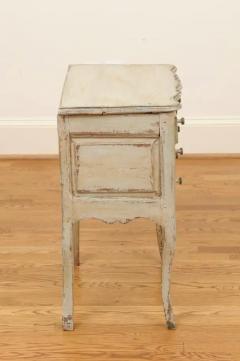 French 1880s Rococo Style Three Drawer Bedside Chest with Serpentine Front - 3461670