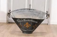 French 1890s Ch teau Villaret Grape Picking Hod with Fleur de Lys Motifs - 3564563