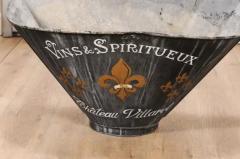 French 1890s Ch teau Villaret Grape Picking Hod with Fleur de Lys Motifs - 3564566