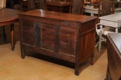 French 1890s Louis XVI Style Three Drawer Commode with Rounded Fluted Side Posts - 3491435