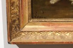 French 1890s Oil on Canvas Painting Featuring Playing Kittens in Giltwood Frame - 3417151