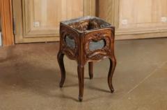 French 1890s Rococo Revival Walnut Planter with Rocailles and Floral Motifs - 3485431