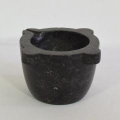French 18th 19th Century Black Marble Mortar - 4115680