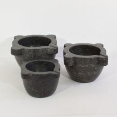 French 18th 19th Century Black Marble Mortar - 4115825