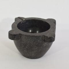 French 18th 19th Century Black Marble Mortar - 4115902