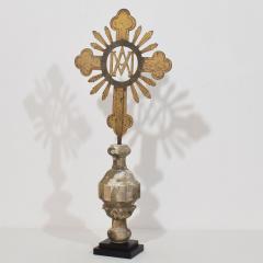 French 18th Century Baroque Gilded Metal Procession Cross - 4108966