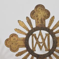 French 18th Century Baroque Gilded Metal Procession Cross - 4108971