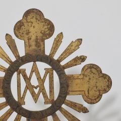 French 18th Century Baroque Gilded Metal Procession Cross - 4108972