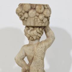 French 18th Century Baroque Hand Carved Oak Caryatid Figure - 4485956