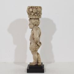 French 18th Century Baroque Hand Carved Oak Caryatid Figure - 4485962