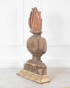French 18th Century Carved Wood Fire Pot - 4736976