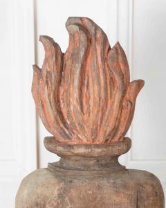 French 18th Century Carved Wood Fire Pot - 4736994
