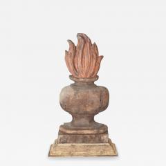 French 18th Century Carved Wood Fire Pot - 4738830
