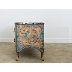 French 18th Century Commode with Original Paint and Marble Top - 4589845