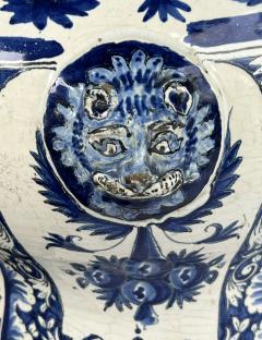 French 18th Century Faience Blue White Apothecary Jar Now Mounted as a Lamp - 4555949