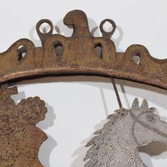 French 18th Century Forged Iron Folk Art Baroque Tavern Sign - 4109180
