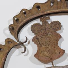 French 18th Century Forged Iron Folk Art Baroque Tavern Sign - 4109183