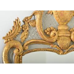 French 18th Century Gilt Painted Trumeau Mirror - 4215639