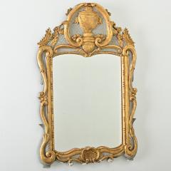 French 18th Century Gilt Painted Trumeau Mirror - 4215658