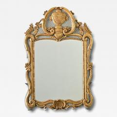 French 18th Century Gilt Painted Trumeau Mirror - 4247118