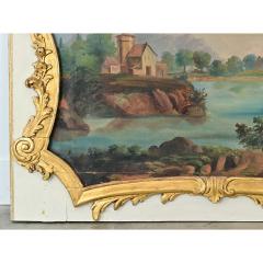 French 18th Century Giltwood Framed Landscape Painting - 4811898