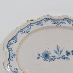 French 18th Century Glazed Earthenware Rouen Platter - 4115717