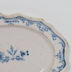 French 18th Century Glazed Earthenware Rouen Platter - 4115723