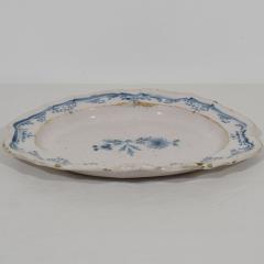 French 18th Century Glazed Earthenware Rouen Platter - 4115801