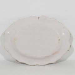 French 18th Century Glazed Earthenware Rouen Platter - 4115836
