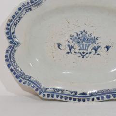 French 18th Century Glazed Earthenware Rouen Platter - 4116104