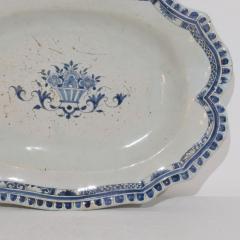 French 18th Century Glazed Earthenware Rouen Platter - 4116106