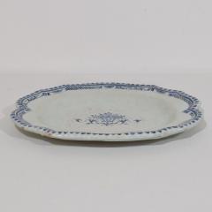 French 18th Century Glazed Earthenware Rouen Platter - 4116128