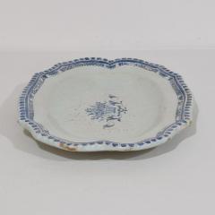 French 18th Century Glazed Earthenware Rouen Platter - 4116146