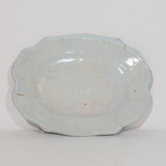 French 18th Century Glazed Earthenware Rouen Platter - 4116156