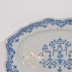 French 18th Century Glazed Earthenware Rouen Platter - 4116226